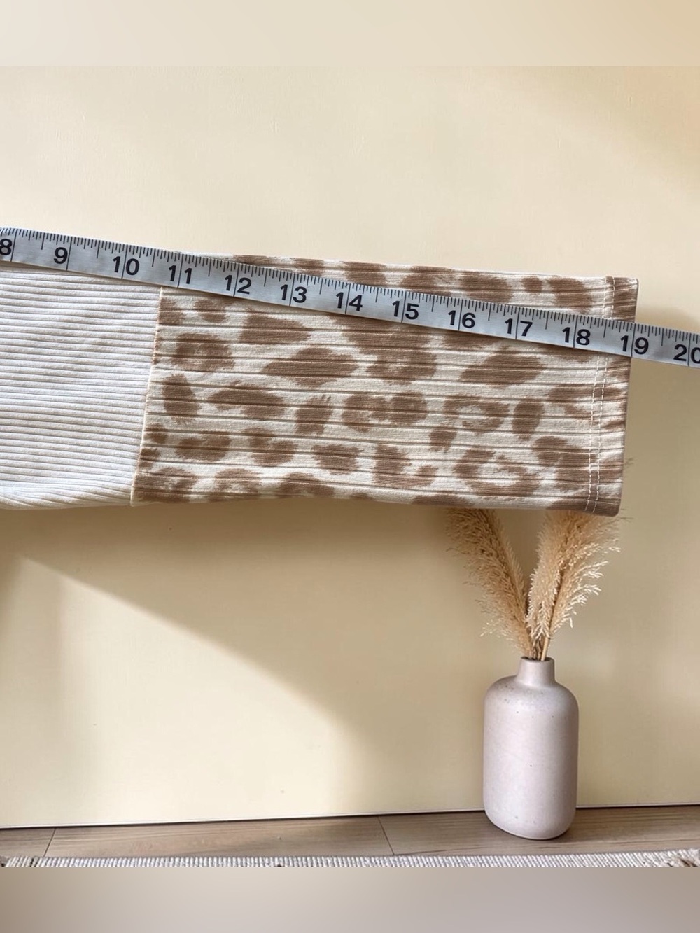 Leopard Colorblock Long Duster Cardigan Ribbed Boho Open Front - Picture 6 of 9
